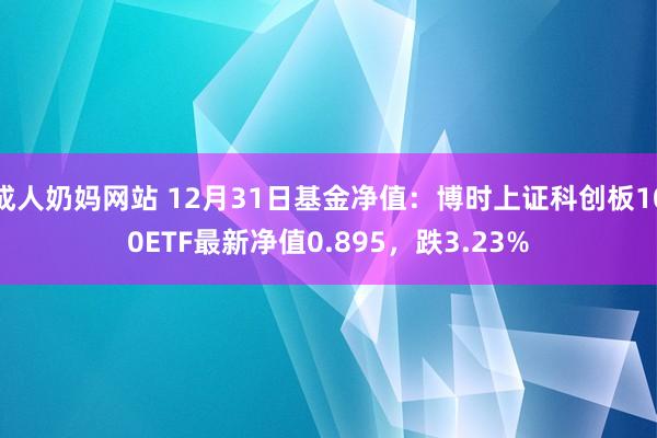 成人奶妈网站 12月31日基金净值：博时上证科创板100ETF最新净值0.895，跌3.23%