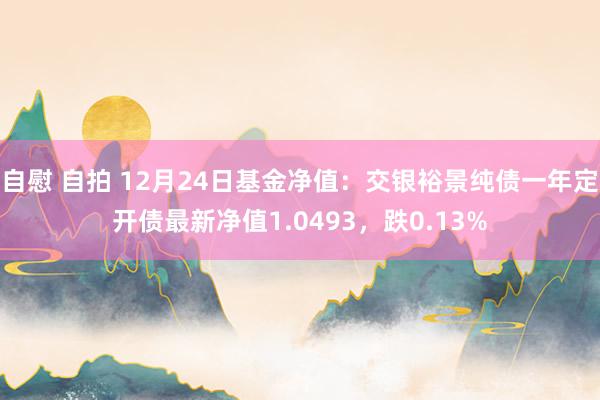 自慰 自拍 12月24日基金净值：交银裕景纯债一年定开债最新净值1.0493，跌0.13%